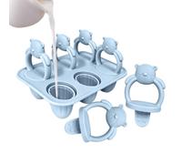 Molde para helados de silicona antiolores bandeja reutilizable a 6 | Molde de hielo para dentición niños para chocolate mousse leche materna puré de frutas