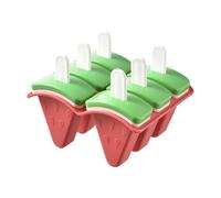 Molde para helados para niños, molde reutilizable para 6 helados con forma de sandía | Molde para dulces y postres en forma de piruletas para niños y fiestas