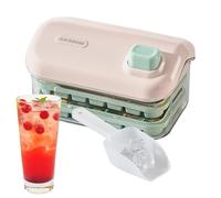 Molde Para Hielo - Bandeja Para Hacer Hielo De Doble Capa Con Caja - Gran Capacidad Para Fabricar Cubitos De | Para Bebidas Refrescantes Tequila Vodka Cócteles