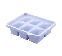 Molde para hielo con 6 compartimentos de silicona para congelador antiadherente, fácil extracción, prensa rápida y multifuncional para cócteles, whisky, fiestas y viajes