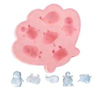 Molde para hielo con forma de criaturas marinas - Fácil de desmoldar, impresión de silicona para chocolate con formas de criaturas marinas, mini con forma de animales | para cocina, parrillas