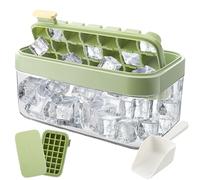 Molde para Hielo con Pala y Cubo - Cubiteras de 28 Cubitos de Hielo Desmolde Fácil Girando Bandeja - Silicona de Grado Alimenticio/Bandeja de Cubitos de Hielo