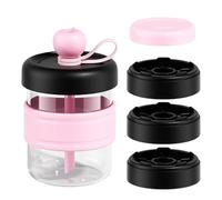 Molde para Hielo con Tapa | Tumbler Hermético - Vaso Viajero con Tapa | Para Cóctel, Oficina, Camping, Playa, Picnic, Viajes por Carretera, Junto a la Piscina, Hogar, Apartamento,