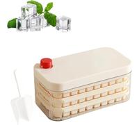 Molde para hielo de 150 cubos, incluye tapa y recipiente; libera todos los cubitos de hielo en un segundo, sin BPA