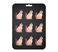 Molde para hielo de 9 compartimentos, reutilizable, gato, fácil de resolver,