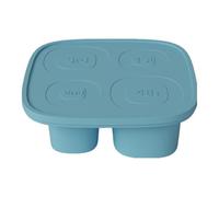 Molde Para Hielo En Taza - Bandejas Para Hielo De Fácil Liberación, Molde De Silicona Hueco De 4 Cavidades Con Tapa | Recipiente Para Hacer Tazas De 30oz-40oz, Utensilio De Cocina, Cilindro Grande