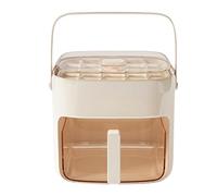 Molde Para Hielos,Cubitera Con Tapa Para Congelador | Cubo De Hielo Con Tapa Presionable Y De Extracción Fácil, Accesorios De Cocina Para Oficinas, Fiestas De Cumpleaños Y Cócteles