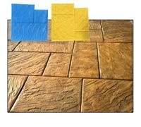 Molde para hormigón impreso Plantilla Textura Silleria Sedona 60x60 cm- Moldes Hormigon Impreso estampado Tematización (KIT 2 SEMIRIGIDOS + 1 FLEXIBLE)