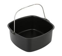 Molde para hornear con freidora de aire, bandeja antiadherente para hornear, moldes de acero de aluminio para hornear, moldes resistentes al calor para brownies, pizzas y pasteles para la cocina del