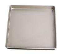 Molde para hornear cuadrado antiadherente dorado de 11 pulgadas para pasteles y galletas