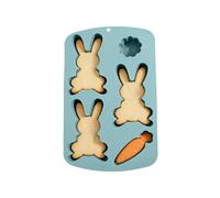 Molde para hornear de Pascua - 17 x 29,5 cm Easy Release Crafts Casting Tool - Versátile Bunny Candle Molds,Creative Crafting Tool For Gummies Cupcake Candy Jelly Pastry Ice Soap Cake Decoration