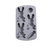 Molde para hornear de Pascua - 17 x 29,5 cm Easy Release Crafts Casting Tool - Versátile Bunny Candle Molds,Creative Crafting Tool For Gummies Cupcake Candy Jelly Pastry Ice Soap Cake Decoration