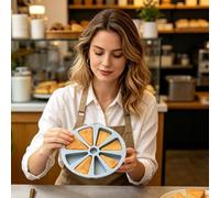 Molde para hornear de silicona antiadherente, molde triangular de 8 cavidades, pasteles y pizza en rodajas 11,02 × 1,46 pulgadas, postre silicona para mousse, pan maíz, pudín, utensilios cocina resist