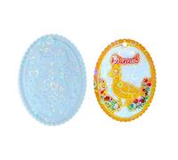 molde para hornear de silicona con forma de funciona bien en molde para huevos de Pascua en frigorífico y lavavajillas