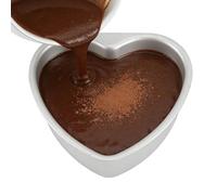 Molde para hornear | Forma de corazón con revestimiento antiadherente en entornos de restaurantes. Perfecto para reuniones rústicas de granja, estas herramientas de cocina son esenciales para días