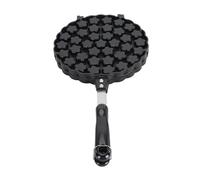 Molde para hornear gofres en forma de pétalo, molde de aleación de aluminio resistente al calor para hacer gofres con placa prensora, utensilio de horneado antiadherente para