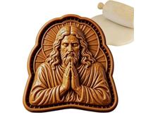 Molde para hornear pastel de Navidad Prensa de con relieve estacional | Molde Prensa para Hornear Manos en Oración para cocina y repostería casera, tartaletas de fruta, postres, principiantes