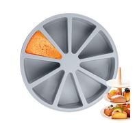 Molde para hornear pasteles, molde de porción de silicona, diseño de fácil liberación, antiadherente, resistente al calor, forma triangular para mousse, dulces, pizza, cocina, horneado, 26,5 x 5