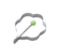 Molde para Huevo Molde for tortilla al horno, pastel de dibujos animados, modelo Diy, huevo escalfado for el hogar, desayuno amor, horneado abrasivo(Flower shape)