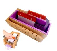Molde para la creación de jabón - con cortadores y suministros para manualidades caseras - Kit para la fabricación de jabón de 1300 g | Para proyecto diario de cuidado de la piel y festivo para