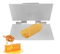 Molde para láminas de cera de abejas, máquina de estampación de cera de abejas de 220 x 420 mm, herramienta de prensado de base de peine con celdas de 4,9 mm/5,3 mm(4.9MM)