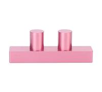 Molde para lápiz labial DIY, 2 orificios de aluminio, multiusos, brillo labial, bálsamo, relleno para entusiastas del maquillaje y amantes de la belleza del bricolaje, calidad