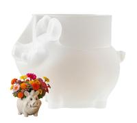 Molde para macetas de flores - Decoración de casa con forma de jabalí salvaje de silicona, molde para hacer macetas, para exteriores, terrazas, exposiciones, plantaciones, árboles, casa, jardín