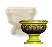 Molde para macetas, molde para macetas, molde para macetas de flores, duradero, reutilizable, hecho a mano, dispositivo de moldeo de arcilla de cemento, cemento, flexible, antiadherente, resina de