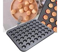 Molde para Magdalenas de 48 Tazas, Antiadherente Mini 48 Tazas Molde para Hornear Magdalenas Bandeja Redonda para Magdalenas Molde para Hornear para Horno Utensilios para Hornear Accesorio de Cocina,