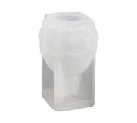 Molde para manualidades de Pascua, bonito molde para velas, moldes de huevos de 3.74 x 2.4 pulgadas con función de fácil liberación, molde de conejo de silicona flexible, molde de Pascua con diseño