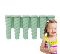 Molde para,Molde De Silicona Con 6 Agujeros Y Palitos Para Niños - Fácil De Quitar Manual Para Helados Con Gelatina Yogurt Jugo De Frutas