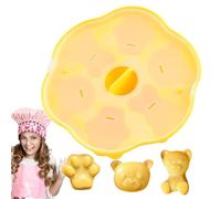 Molde para osos, molde de chocolate Bear | Moldes para osos de 6 cavidades, alma de amigo caricatura masas para candado, buckies, desorizaciones de catas, clayes, exposiciones de resina, pastas
