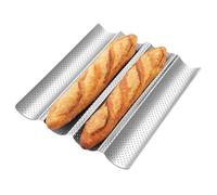 Molde Para Pan - Bandeja Para Hornear Antiadherente Y Resistente Al Calor - Molde Perforado Para Hornear 4 Hogazas De Pan - Para Cocinar En Horno Apartamento Y Hacer De Sándwich Tostada Pastelería