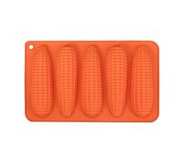 Molde para pan de maíz, molde de silicona antiadherente, moldeador de mazorcas de fácil liberación, herramienta de cocina para hornear, hogar, camping, fiesta, restaurante, familia, 10.4 x 6.5 x 1