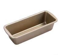 Molde para pan hecho de acero al carbono para hornear pan y brownies, antideslizante, doble cara, sin costuras, para molde para una distribución uniforme del calor (medio, 185 g)