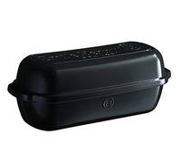 Molde para pan italiano, de Emile Henry., cerámica, gris oscuro, 13.4" x 5.3"