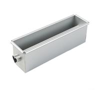 Molde para pan no cuadrado con núcleo central para hornear en casa con mezcla de pastel de carne o recetas de gelatina, construcción de aleación de aluminio (A)