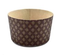 Molde para panettone de papel Erre4M, fabricado en Italia, disponible en 3 tamaños, juego de 5 unidades (500 g)