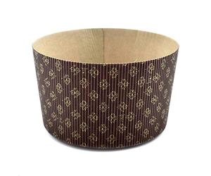 Molde para panettone de papel Erre4M, fabricado en Italia, disponible en 3 tamaños, juego de 5 unidades (500 g)