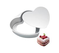 Molde para Pasteles en Forma de Corazón de 8 Pulgadas, Molde para Pasteles con Forma de Corazón de Aluminio, Molde para Hornear Desmontable