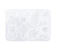 Molde para pendientes de la serie Fruit Animal de cristal epoxi, colgantes decorativos, molde de resina para conchas, llavero, moldes para resina epoxi