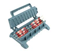 Molde para pinchos para barbacoa, molde plegable para alimentos, de acero inoxidable, herramienta para dar forma a la carne, estante formador de kebab para barbacoa, cocina al aire libre, picnic