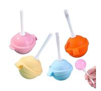 Molde para Piruletas | Juego de 4 Moldes Reutilizables Antiadherentes | Molde para Helados y Piruletas,Para Niños Hacer en Casa Postres Golosinas Congelar Zumos