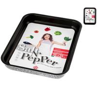 Molde para Pizza Home Aluminio Antiadherente Salt N'pepper 35x25 cm