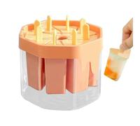 Molde para Polos de Hielo,con Bandeja Escurridora - Fácil Desmoldado para Paletas de Hielo,Para Helados, Bebidas, Zumos, Leche, Apto para Congelador, Cocina, Hogar, Restaurante