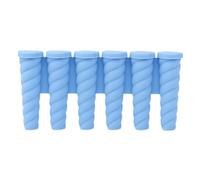 Molde para polos de hielo - Moldes de silicona de 6 agujeros para niños, fácil liberación para hacer palitos de hielo, ayuda para jugo, gelatina, yogur, mermelada, pudín, frutas
