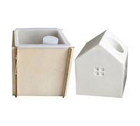 Molde para portavelas, artesanía en forma de casa, moldes de resina epoxi, para decoración de mesa, decoración de habitación, boda, , cena, centro de mesa