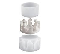 Molde Para Portavelas - Molde De Silicona Para Fundición De Pascua | Decoración De Mesa Para Pascua | Para Casa, Piso, Granja, Habitación, Cocina, Balcón, Jardín, Patio Y Terraza