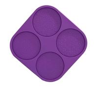 Molde para Posavasos de Silicona Púrpura Patrón de Mandala