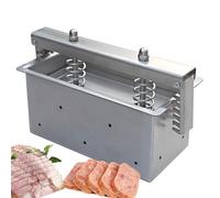 Molde para prensar carne de acero inoxidable, herramienta para formar prensa para carne con resorte de compresión, molde para jamón para relleno, hamburguesas, deslizador, barbacoa, parrilla 1.5kg